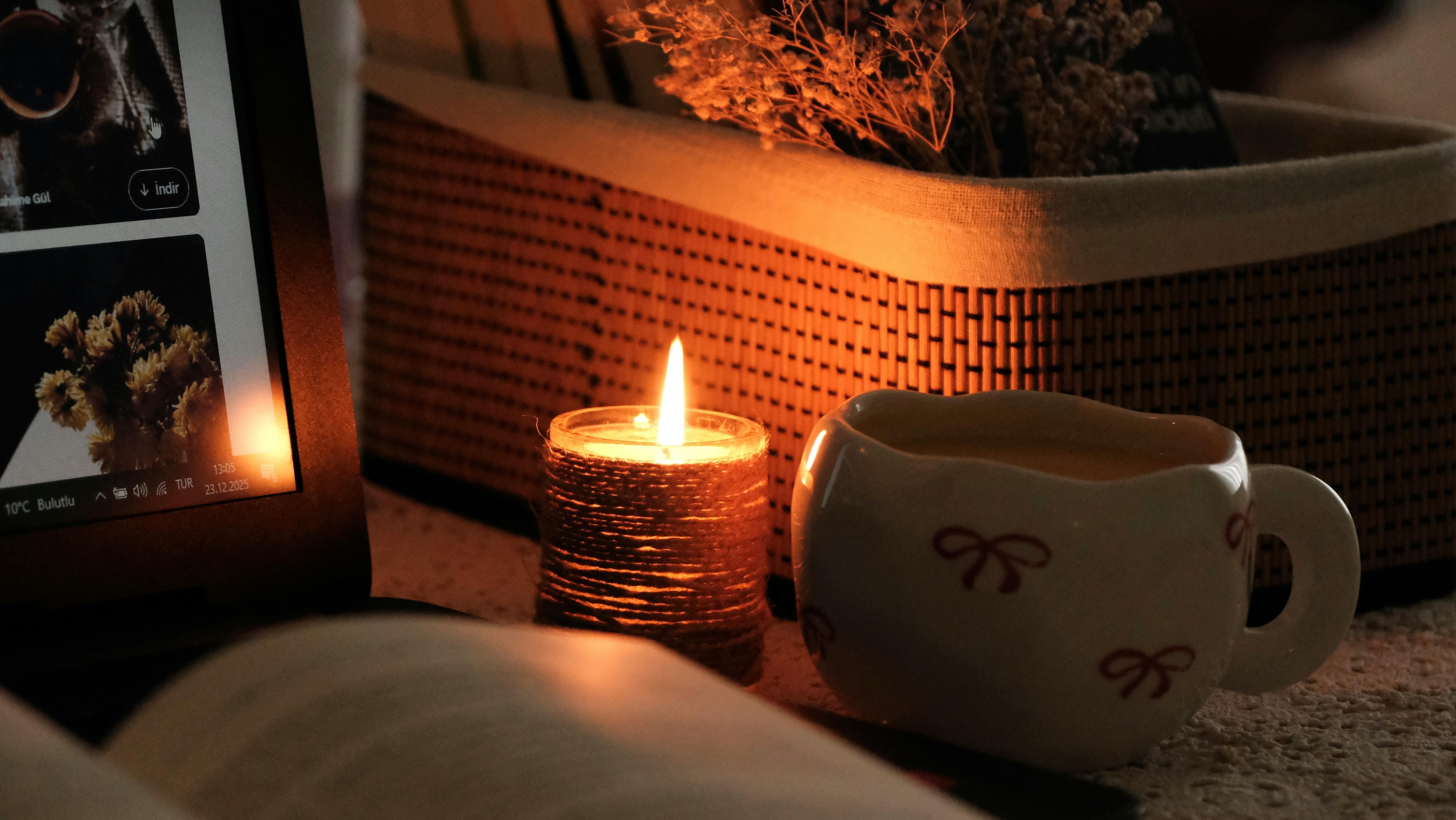 شمع معطر برای آرامش و خواب