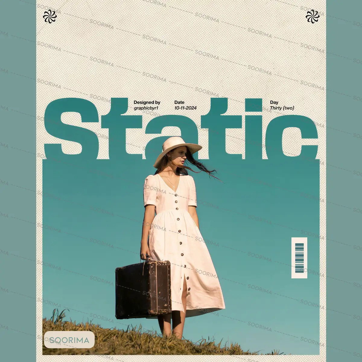 طرح جلد مجله دکوراتیو Static ثوریما