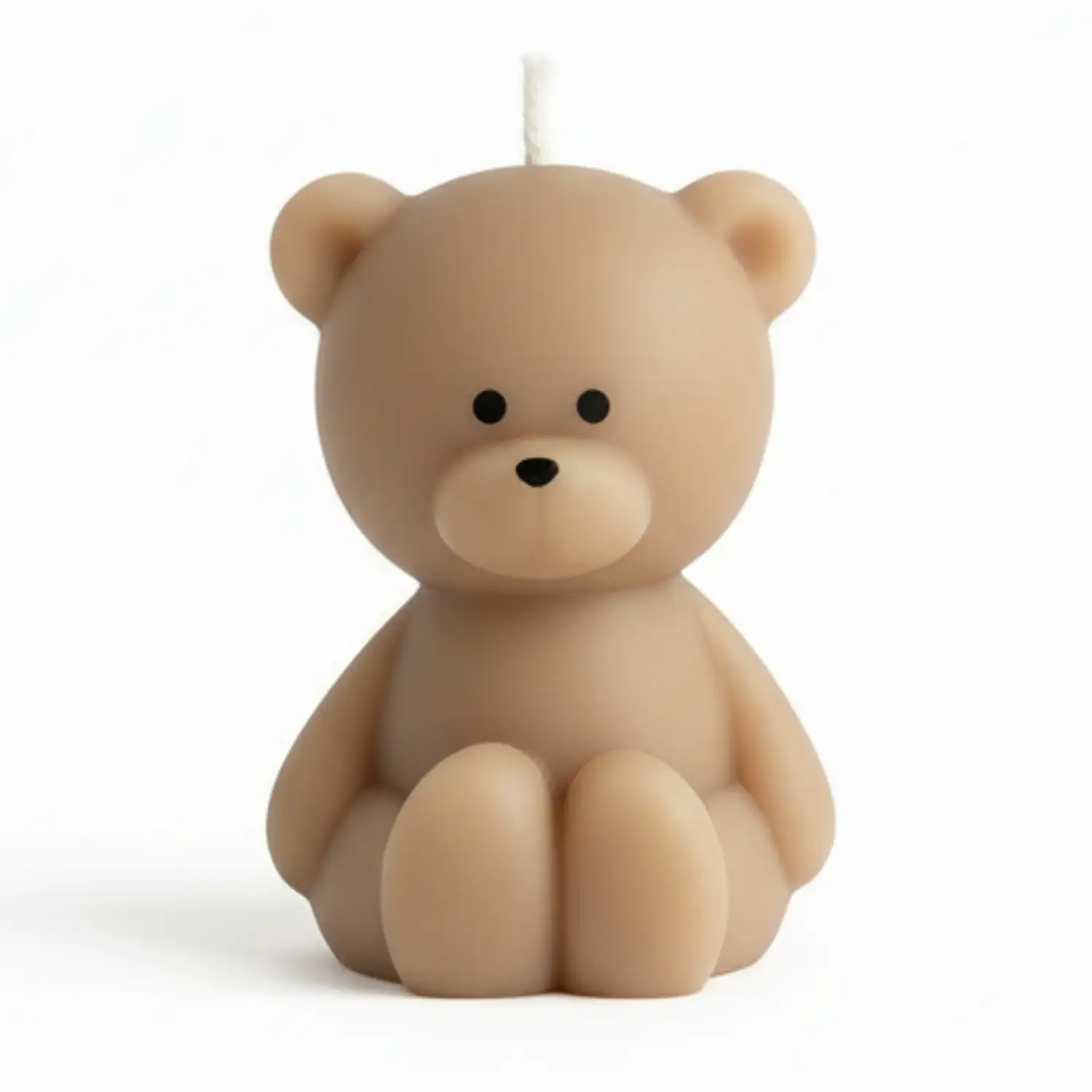 شمع دست‌ساز خرس قهوه‌ای معطر شکلاتی دکوری و تزئینی ثوریما